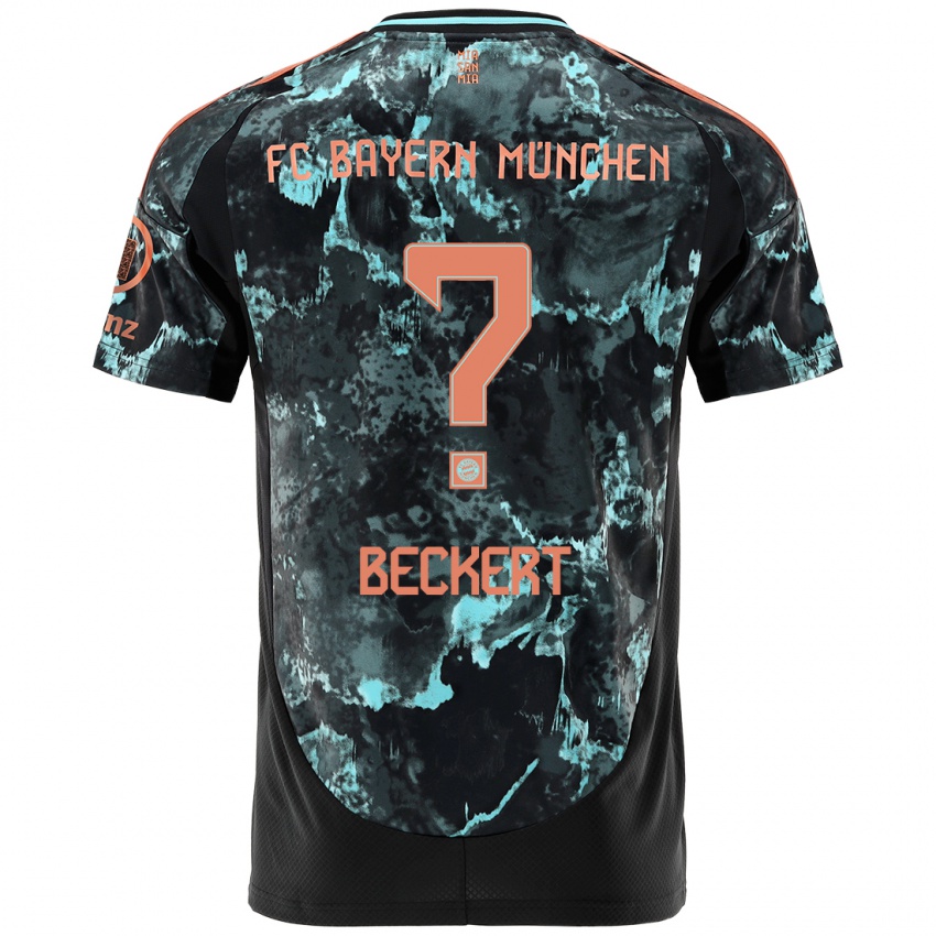 Niño Camiseta Valentin Beckert #0 Negro 2ª Equipación 2024/25 La Camisa