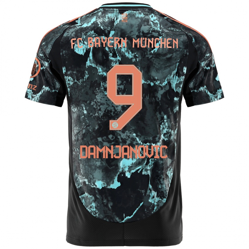 Niño Camiseta Jovana Damnjanovic #9 Negro 2ª Equipación 2024/25 La Camisa