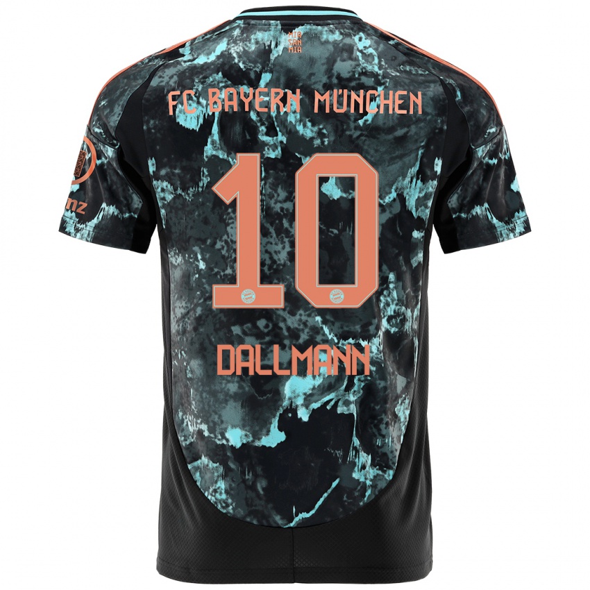 Niño Camiseta Linda Dallmann #10 Negro 2ª Equipación 2024/25 La Camisa