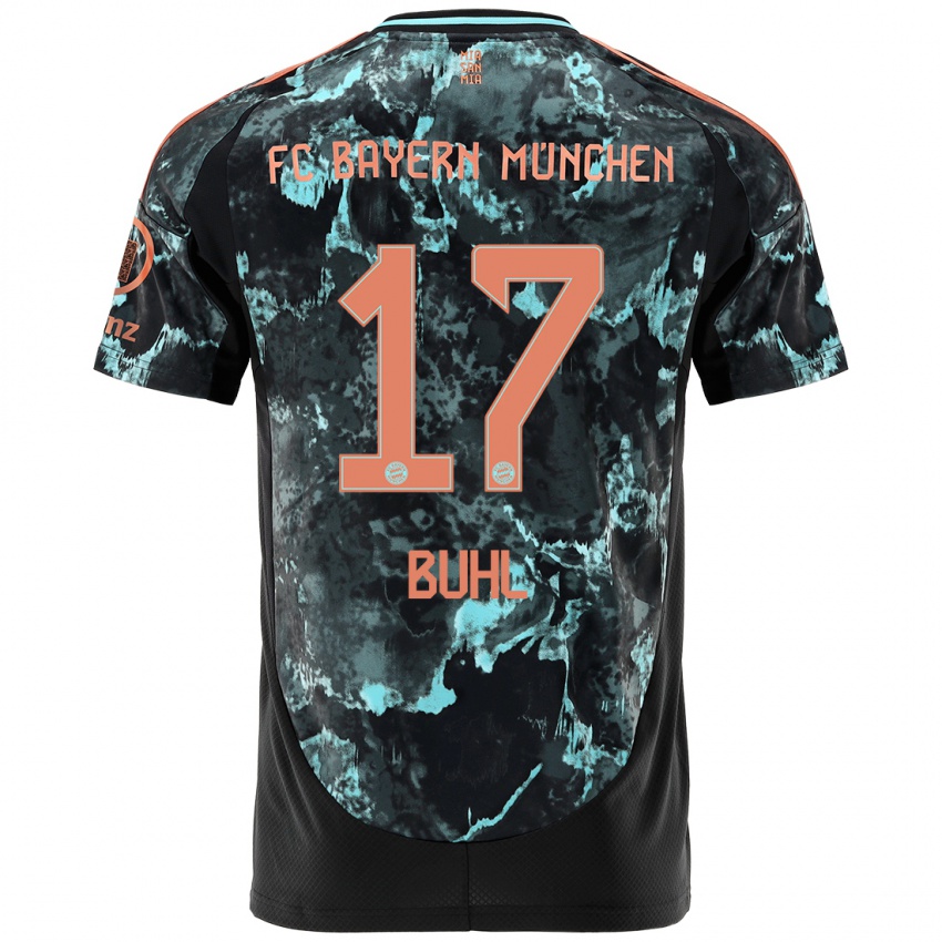 Niño Camiseta Klara Buhl #17 Negro 2ª Equipación 2024/25 La Camisa