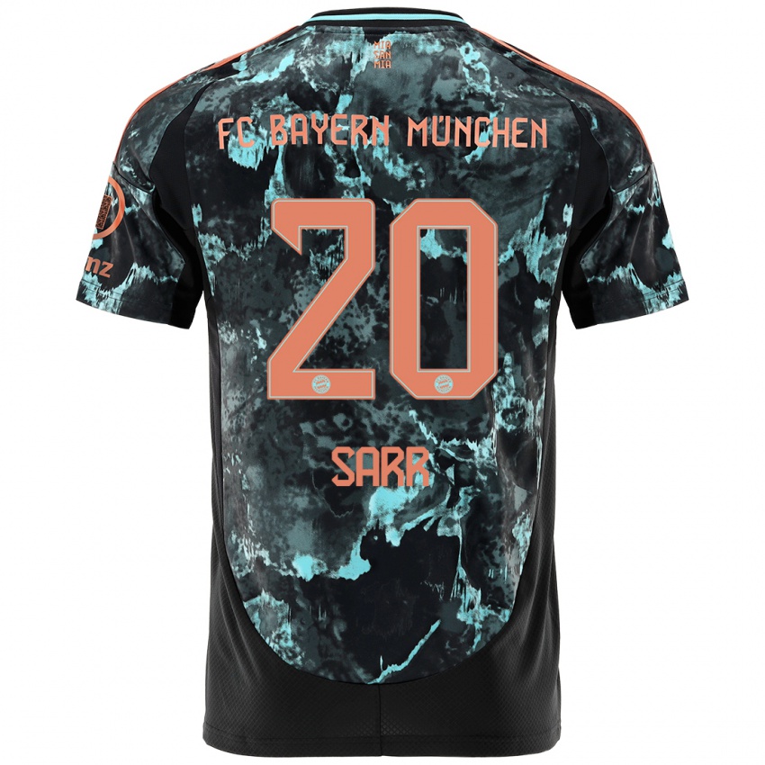 Niño Camiseta Bouna Sarr #20 Negro 2ª Equipación 2024/25 La Camisa