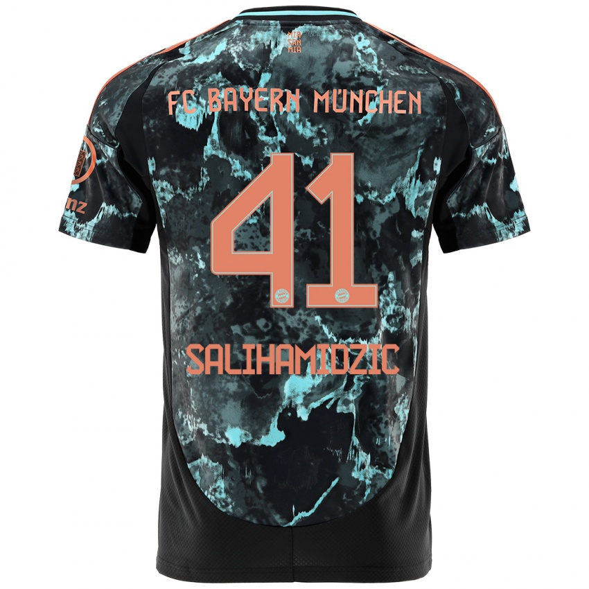 Niño Camiseta Nick Salihamidzic #41 Negro 2ª Equipación 2024/25 La Camisa