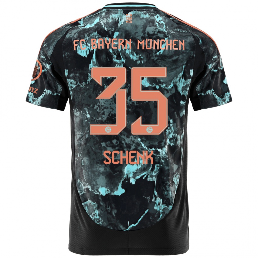 Niño Camiseta Johannes Schenk #35 Negro 2ª Equipación 2024/25 La Camisa