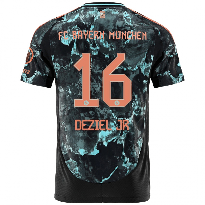 Niño Camiseta Robert Deziel Jr #16 Negro 2ª Equipación 2024/25 La Camisa