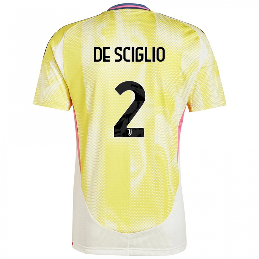 Niño Camiseta Mattia De Sciglio #2 Amarillo Solar 2ª Equipación 2024/25 La Camisa