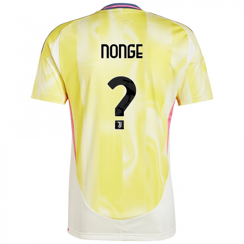 Niño Camiseta Joseph Nonge #0 Amarillo Solar 2ª Equipación 2024/25 La Camisa