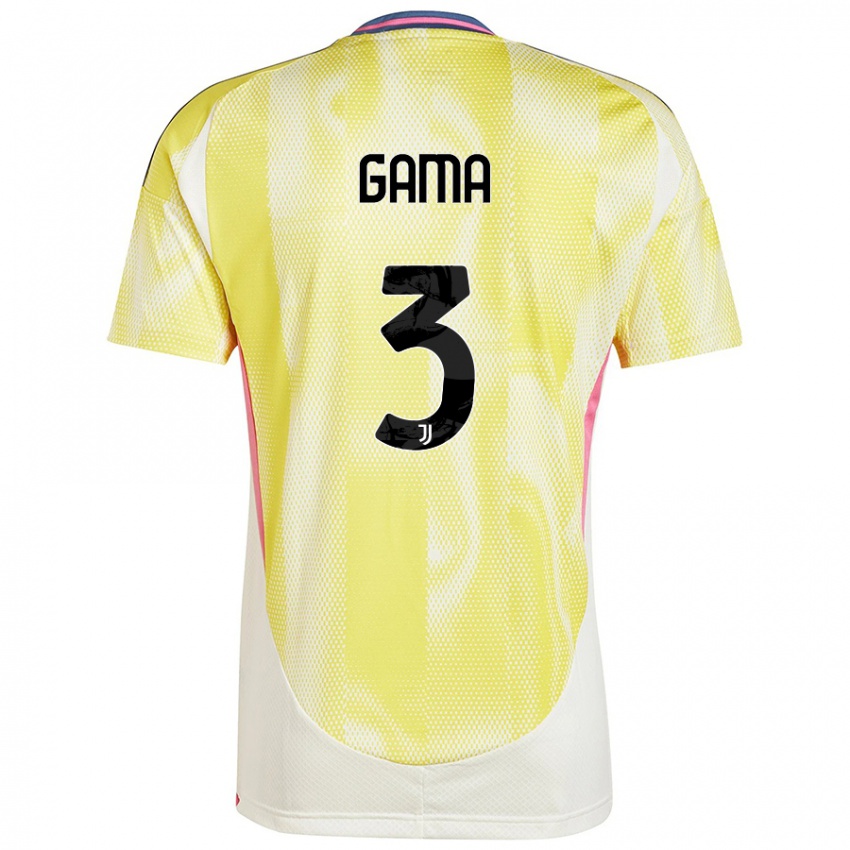 Niño Camiseta Sara Gama #3 Amarillo Solar 2ª Equipación 2024/25 La Camisa