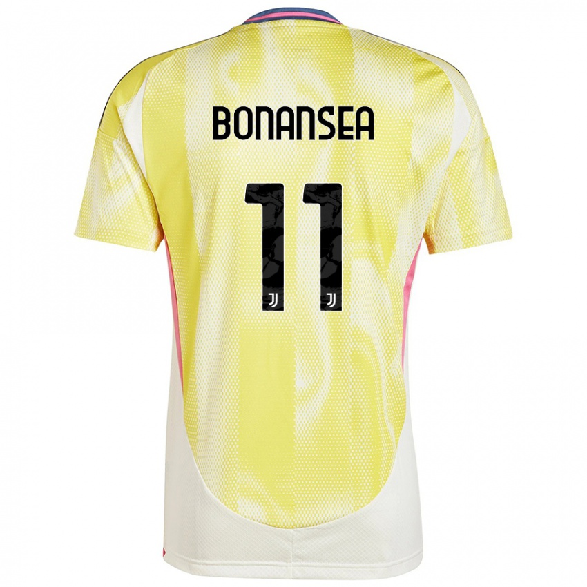 Niño Camiseta Barbara Bonansea #11 Amarillo Solar 2ª Equipación 2024/25 La Camisa