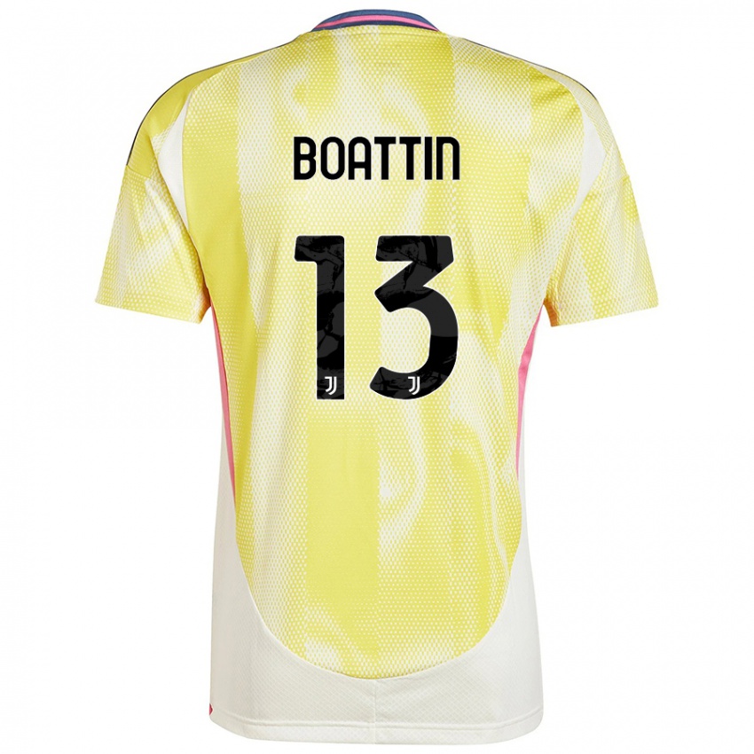 Niño Camiseta Lisa Boattin #13 Amarillo Solar 2ª Equipación 2024/25 La Camisa