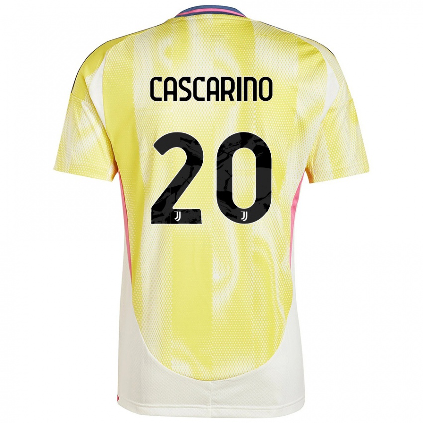 Niño Camiseta Estelle Cascarino #20 Amarillo Solar 2ª Equipación 2024/25 La Camisa