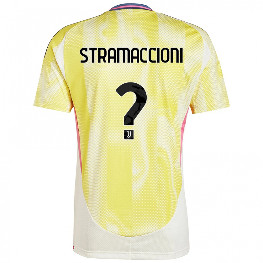 Niño Camiseta Diego Stramaccioni #0 Amarillo Solar 2ª Equipación 2024/25 La Camisa