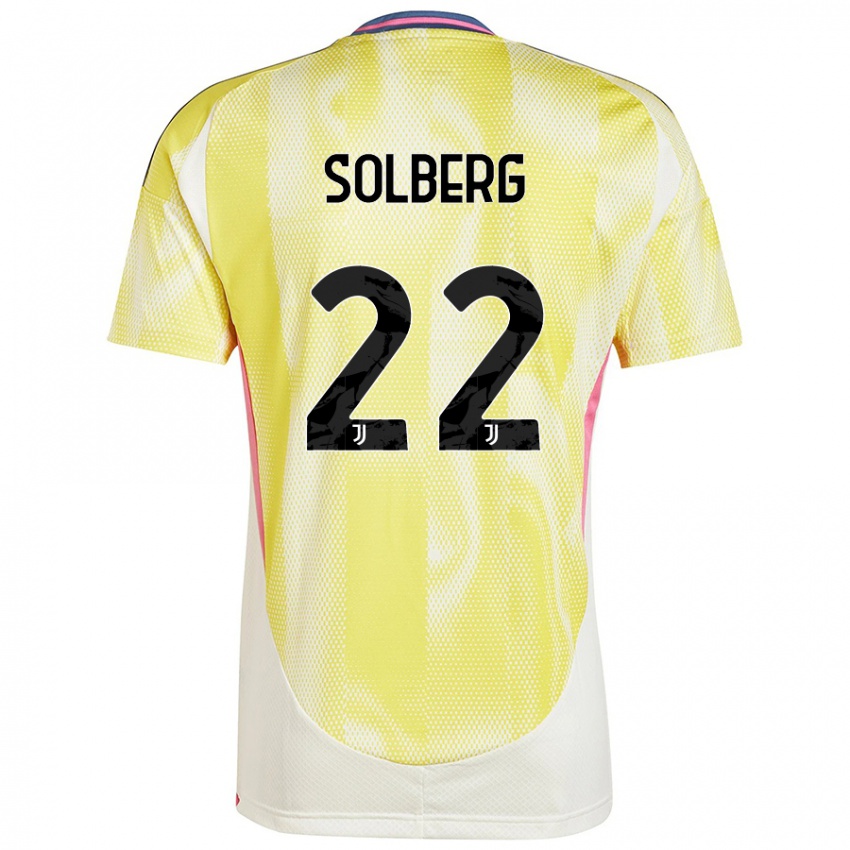 Niño Camiseta Elias Solberg #22 Amarillo Solar 2ª Equipación 2024/25 La Camisa