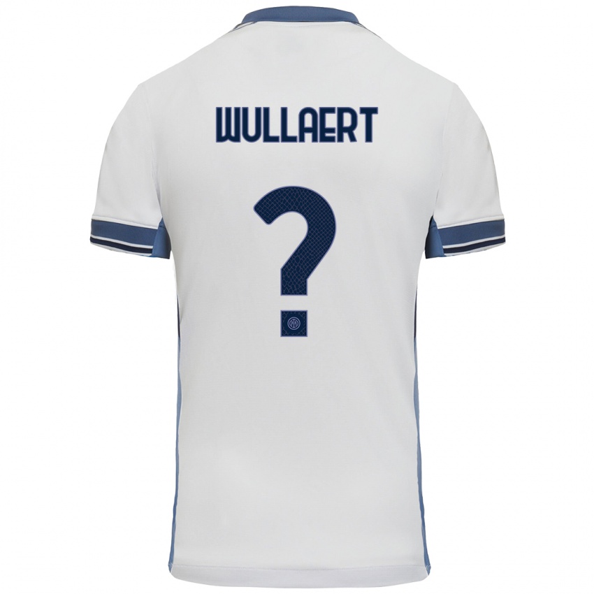 Niño Camiseta Tessa Wullaert #0 Blanco Gris 2ª Equipación 2024/25 La Camisa