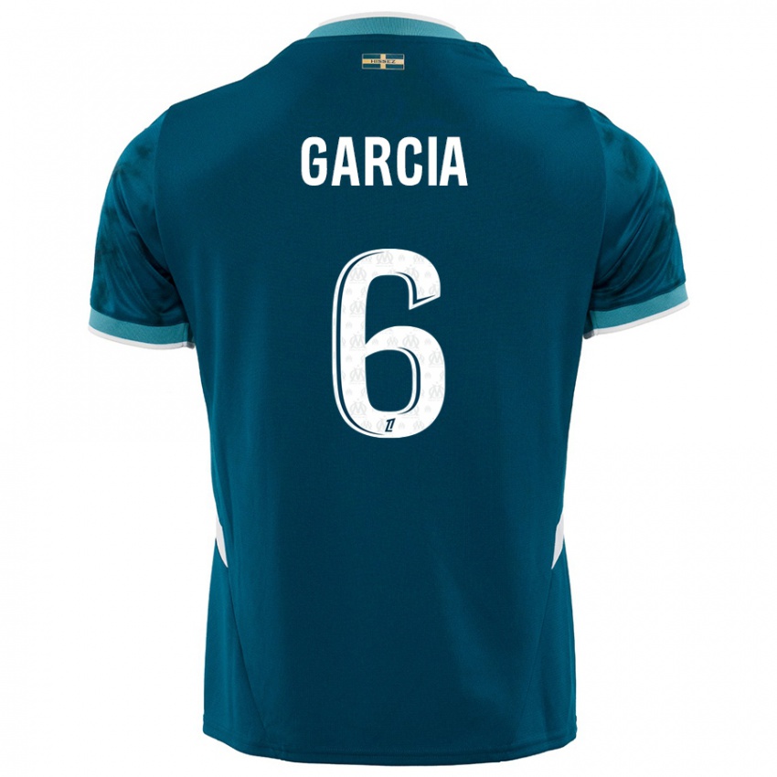 Niño Camiseta Ulisses Garcia #6 Azul Turquesa 2ª Equipación 2024/25 La Camisa