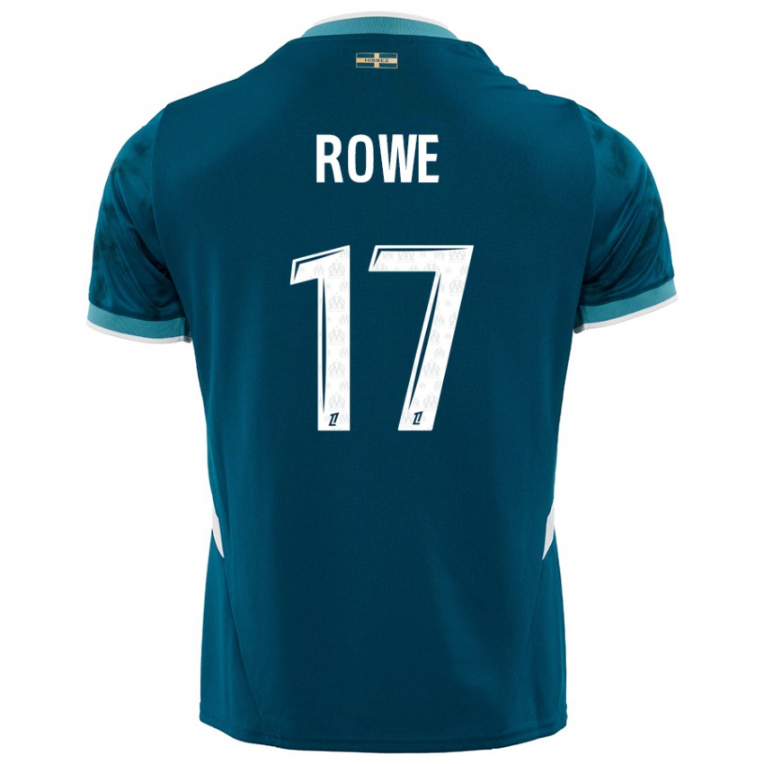 Niño Camiseta Jonathan Rowe #17 Azul Turquesa 2ª Equipación 2024/25 La Camisa