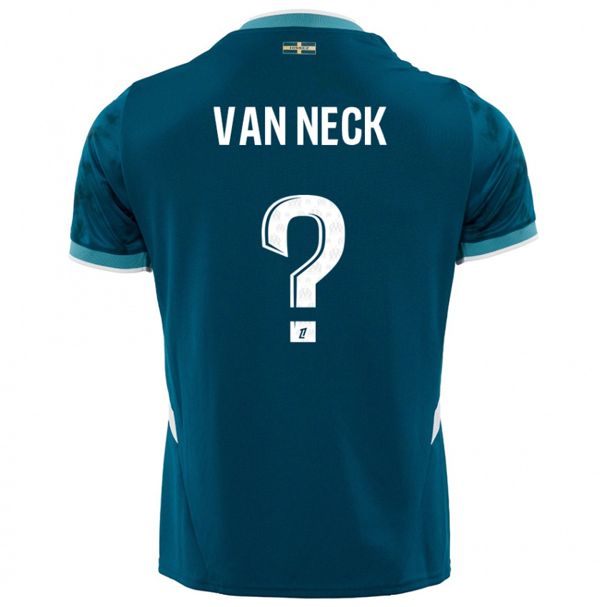 Niño Camiseta Jelle Van Neck #0 Azul Turquesa 2ª Equipación 2024/25 La Camisa