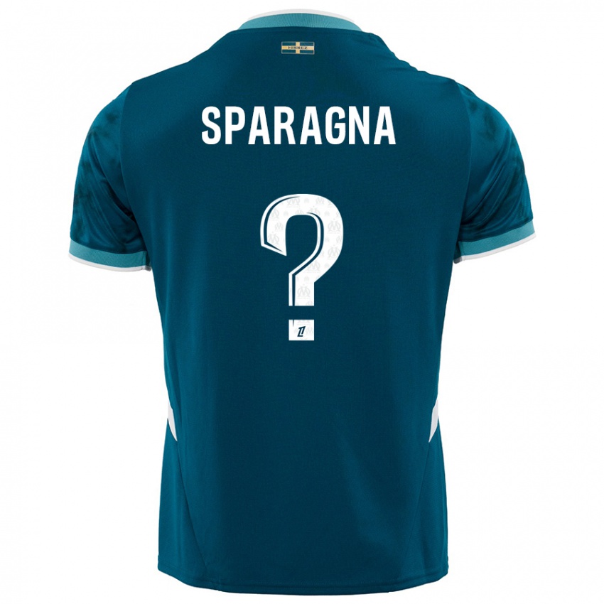 Niño Camiseta Stéphane Sparagna #0 Azul Turquesa 2ª Equipación 2024/25 La Camisa