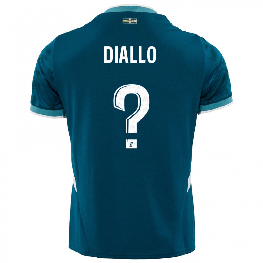 Niño Camiseta Mouhamed Diallo #0 Azul Turquesa 2ª Equipación 2024/25 La Camisa