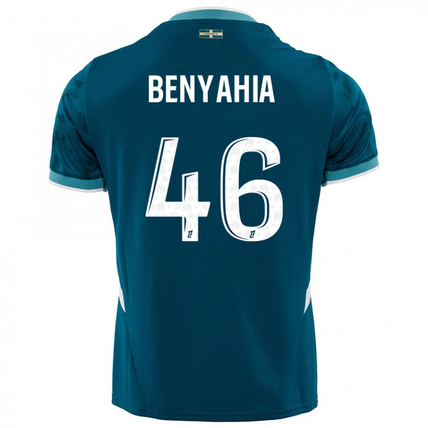 Niño Camiseta Aylan Benyahia-Tani #46 Azul Turquesa 2ª Equipación 2024/25 La Camisa