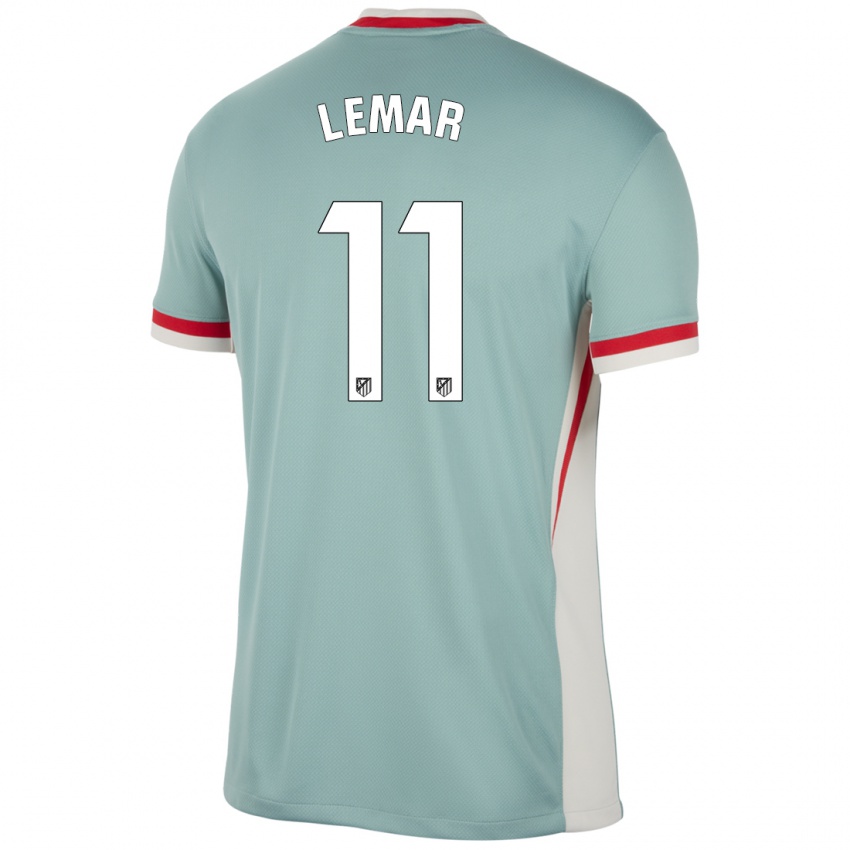 Niño Camiseta Thomas Lemar #11 Beige Claro Azul 2ª Equipación 2024/25 La Camisa