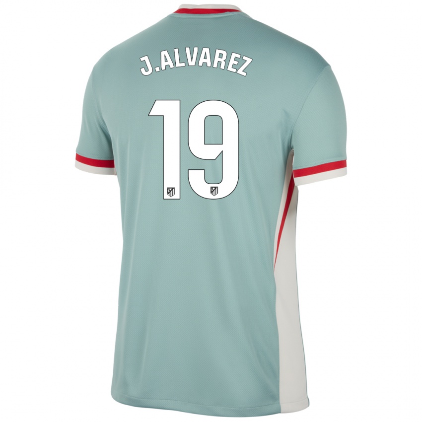 Niño Camiseta Julian Alvarez #19 Beige Claro Azul 2ª Equipación 2024/25 La Camisa