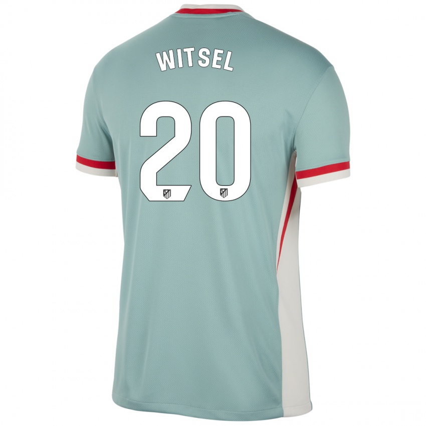 Niño Camiseta Axel Witsel #20 Beige Claro Azul 2ª Equipación 2024/25 La Camisa