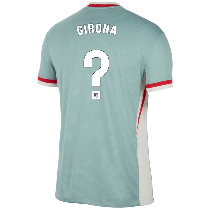 Niño Camiseta Raúl Girona #0 Beige Claro Azul 2ª Equipación 2024/25 La Camisa