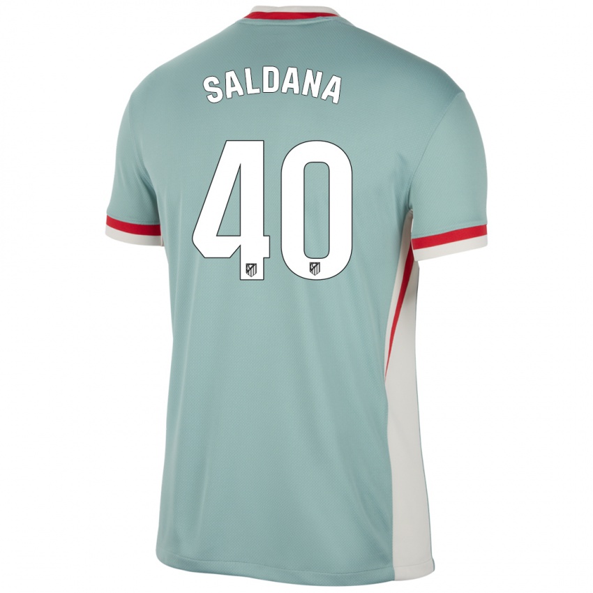 Niño Camiseta Jose Saldana #40 Beige Claro Azul 2ª Equipación 2024/25 La Camisa