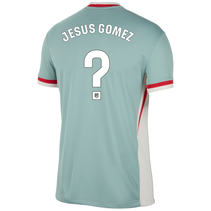 Niño Camiseta Jesus Gomez #0 Beige Claro Azul 2ª Equipación 2024/25 La Camisa