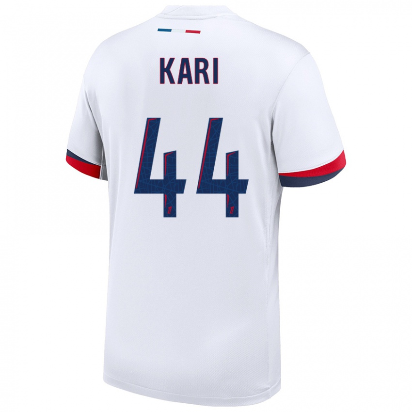 Niño Camiseta Ayman Kari #44 Blanco Azul Rojo 2ª Equipación 2024/25 La Camisa