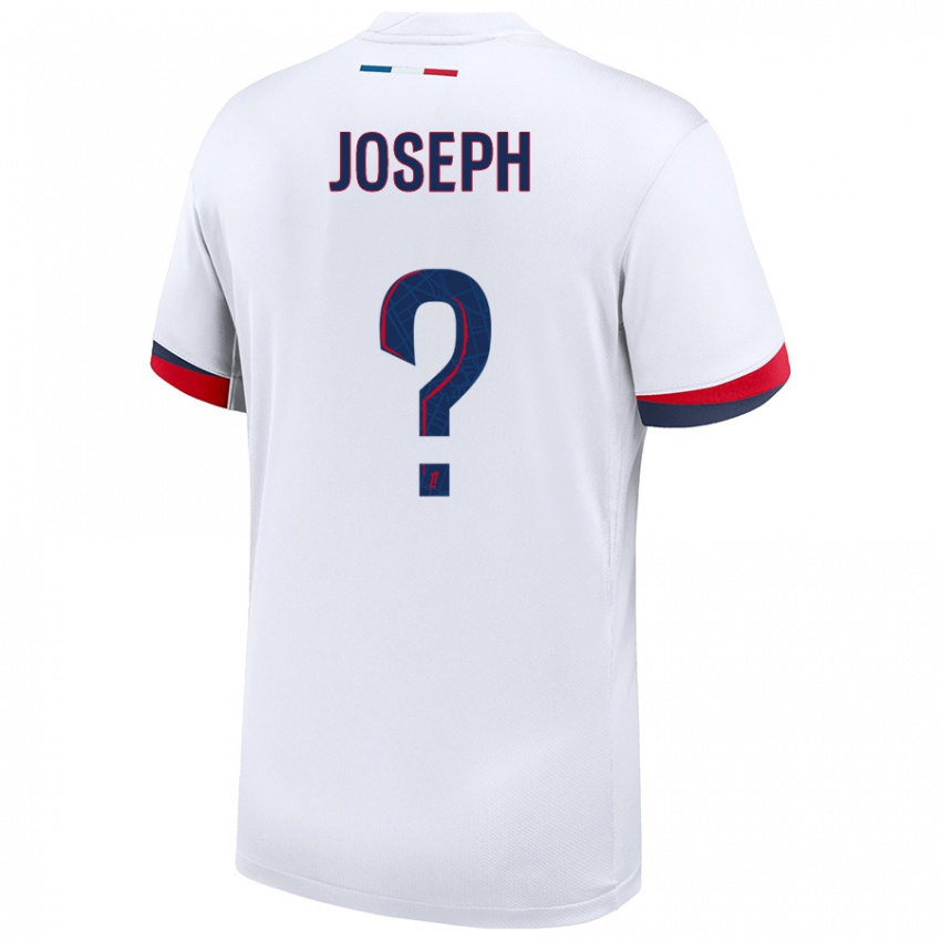 Niño Camiseta Amelie Joseph #0 Blanco Azul Rojo 2ª Equipación 2024/25 La Camisa