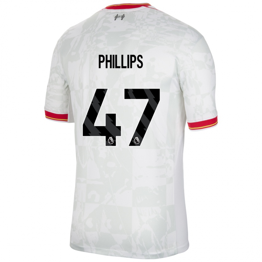 Niño Camiseta Nathaniel Phillips #47 Blanco Rojo Negro Equipación Tercera 2024/25 La Camisa