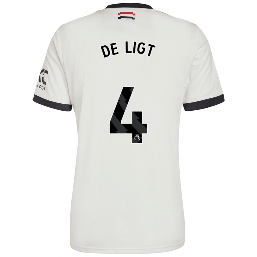 Niño Camiseta Matthijs De Ligt #4 Blanquecino Equipación Tercera 2024/25 La Camisa