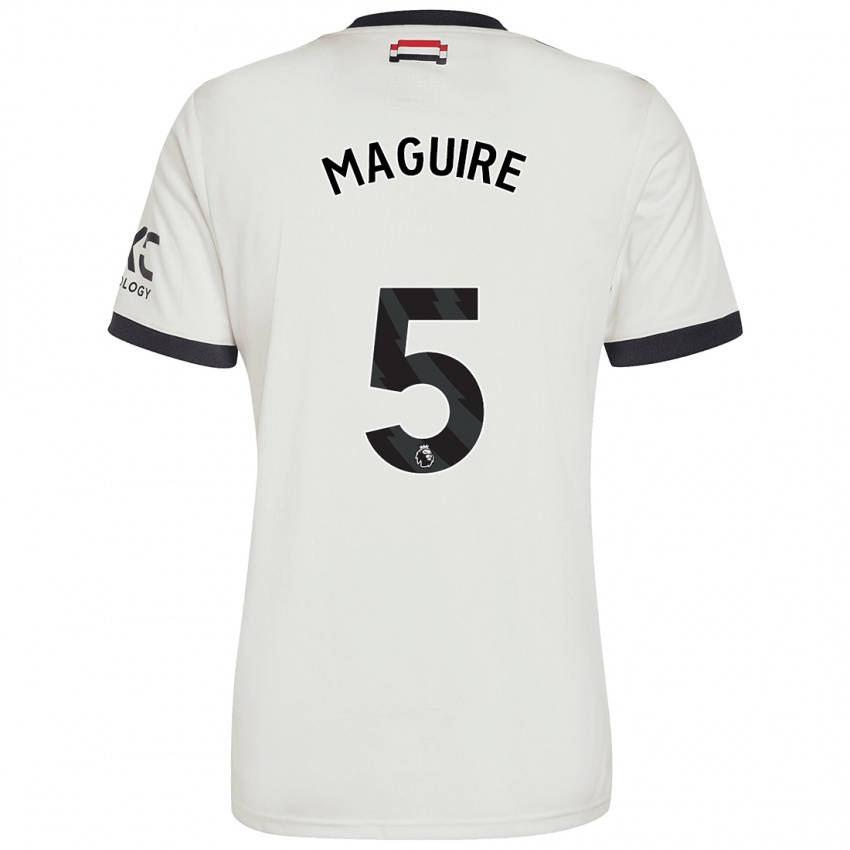 Niño Camiseta Harry Maguire #5 Blanquecino Equipación Tercera 2024/25 La Camisa