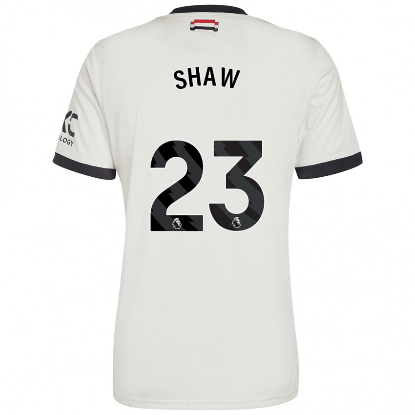 Niño Camiseta Luke Shaw #23 Blanquecino Equipación Tercera 2024/25 La Camisa