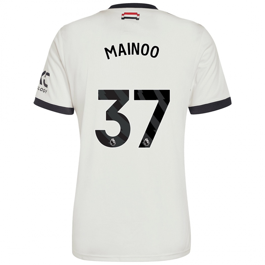 Niño Camiseta Kobbie Mainoo #37 Blanquecino Equipación Tercera 2024/25 La Camisa