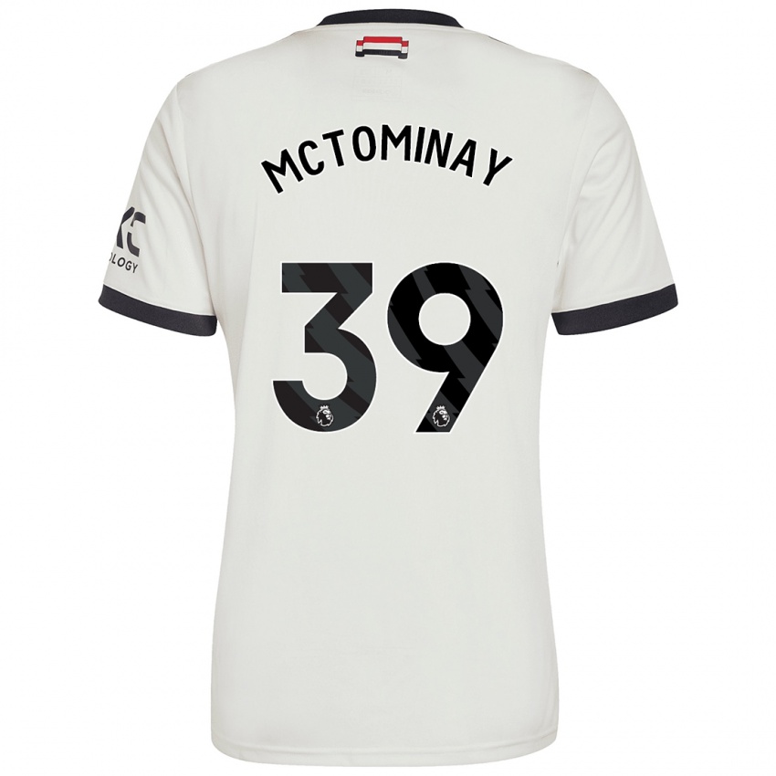 Niño Camiseta Scott Mctominay #39 Blanquecino Equipación Tercera 2024/25 La Camisa