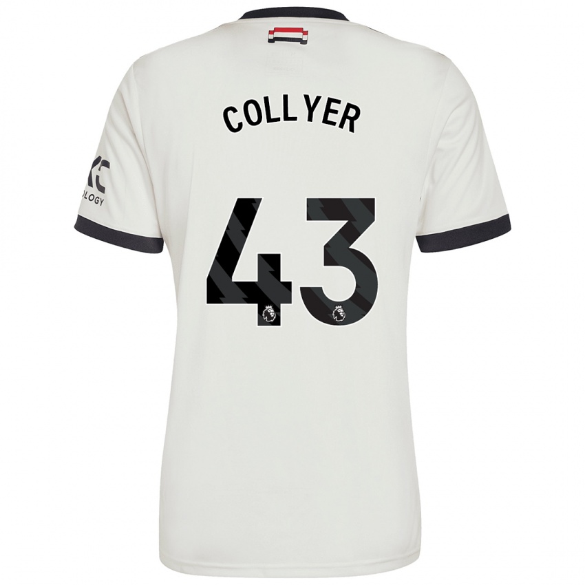 Niño Camiseta Toby Collyer #43 Blanquecino Equipación Tercera 2024/25 La Camisa