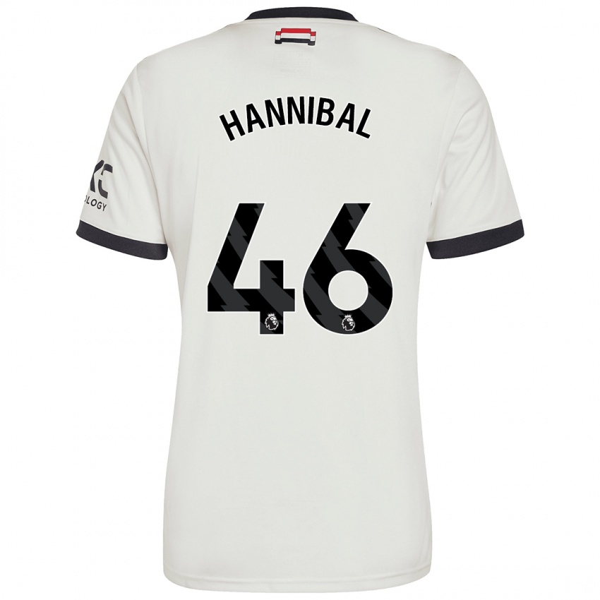 Niño Camiseta Hannibal Mejbri #46 Blanquecino Equipación Tercera 2024/25 La Camisa