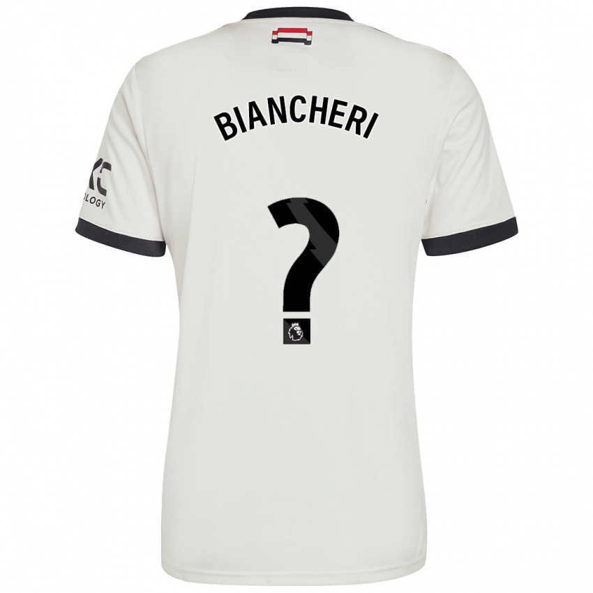 Niño Camiseta Gabriele Biancheri #0 Blanquecino Equipación Tercera 2024/25 La Camisa