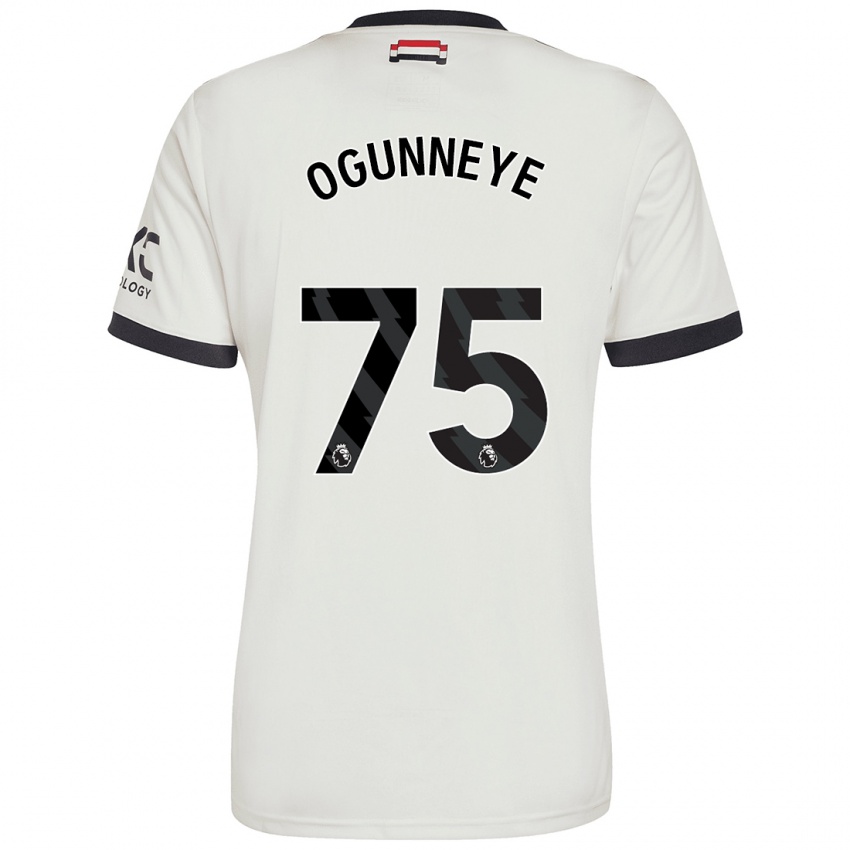 Niño Camiseta Habeeb Ogunneye #75 Blanquecino Equipación Tercera 2024/25 La Camisa