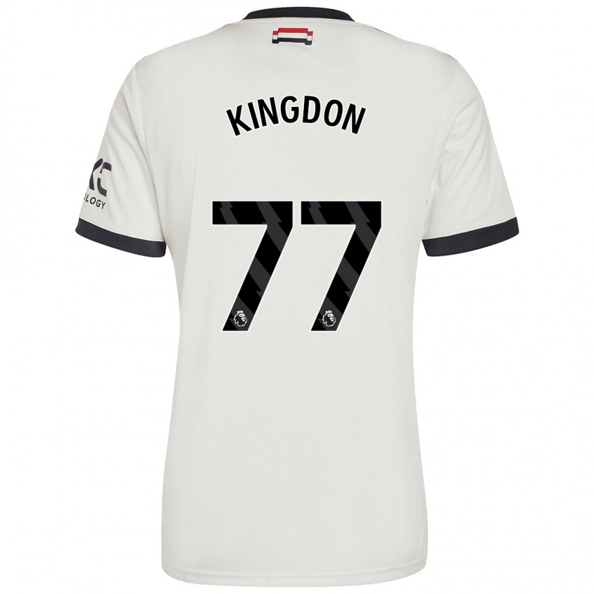 Niño Camiseta Jack Kingdon #77 Blanquecino Equipación Tercera 2024/25 La Camisa