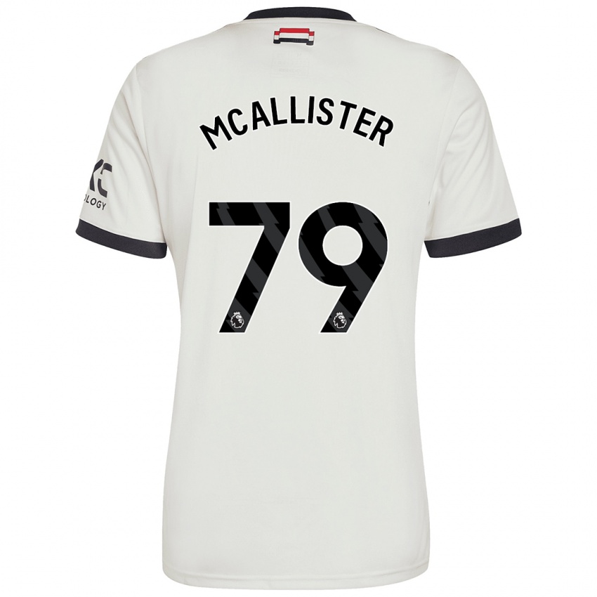 Niño Camiseta Finley Mcallister #79 Blanquecino Equipación Tercera 2024/25 La Camisa