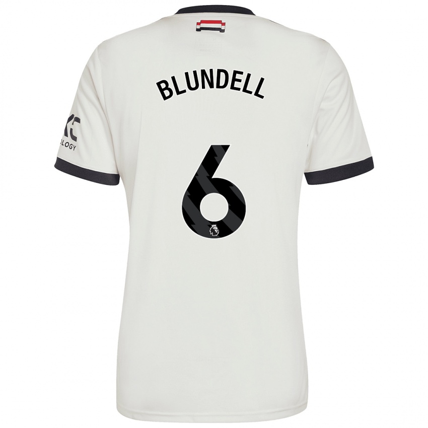 Niño Camiseta Hannah Blundell #6 Blanquecino Equipación Tercera 2024/25 La Camisa