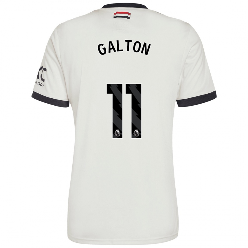 Niño Camiseta Leah Galton #11 Blanquecino Equipación Tercera 2024/25 La Camisa