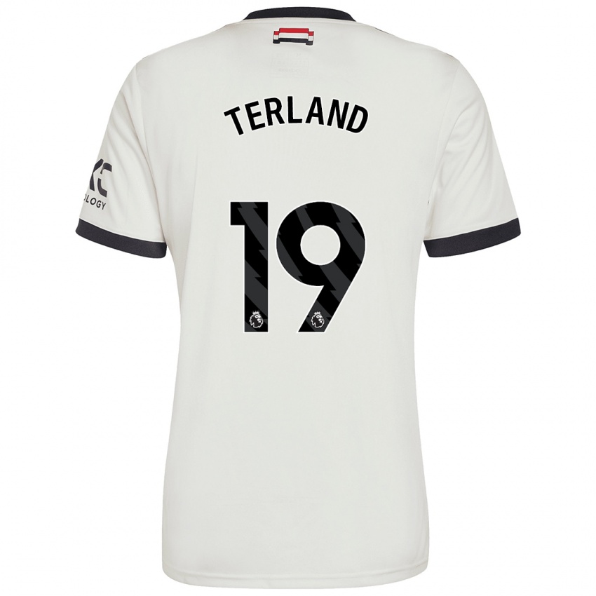 Niño Camiseta Elisabeth Terland #19 Blanquecino Equipación Tercera 2024/25 La Camisa