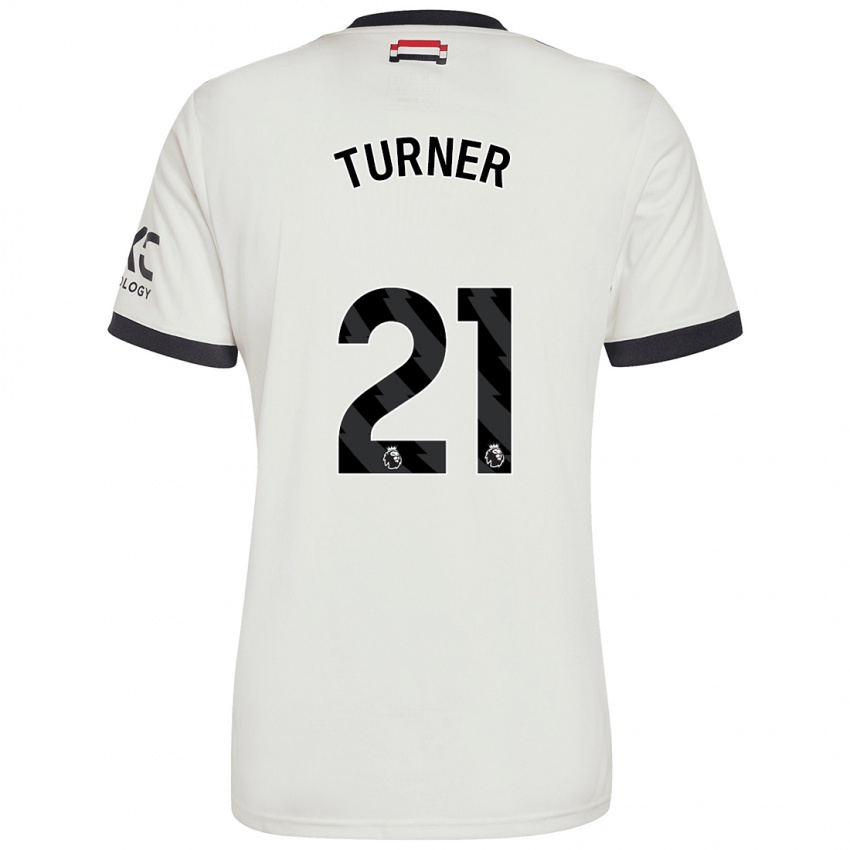 Niño Camiseta Millie Turner #21 Blanquecino Equipación Tercera 2024/25 La Camisa