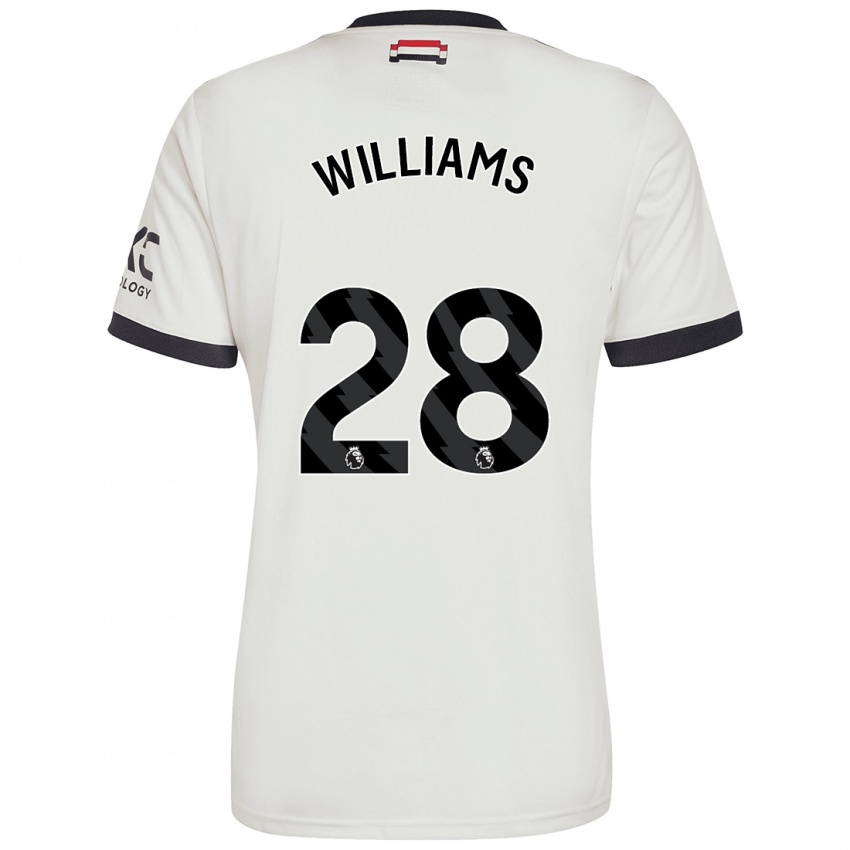 Niño Camiseta Rachel Williams #28 Blanquecino Equipación Tercera 2024/25 La Camisa