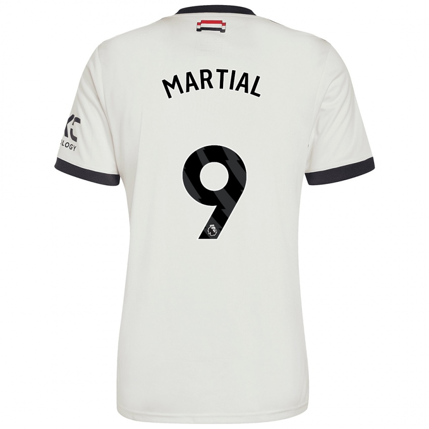 Niño Camiseta Anthony Martial #9 Blanquecino Equipación Tercera 2024/25 La Camisa