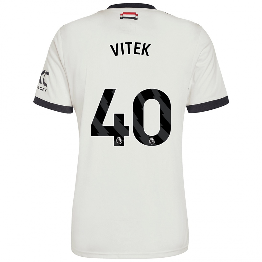 Niño Camiseta Radek Vitek #40 Blanquecino Equipación Tercera 2024/25 La Camisa